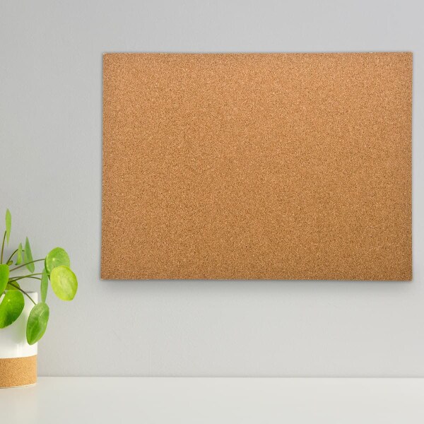 unframed cork bulletin board